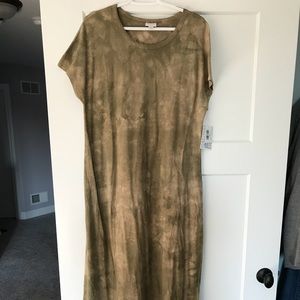 Lularoe tie dye Maria maxi dress